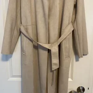 Zara Jackets Coats New Zara Faux Suede Trench Coat With Belt